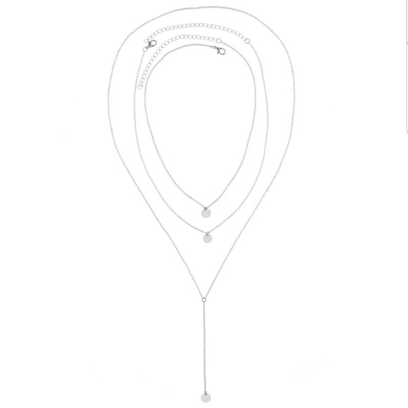 💎[3 for $15]💎 Triple Layer Disc Necklace - Picture 3 of 5